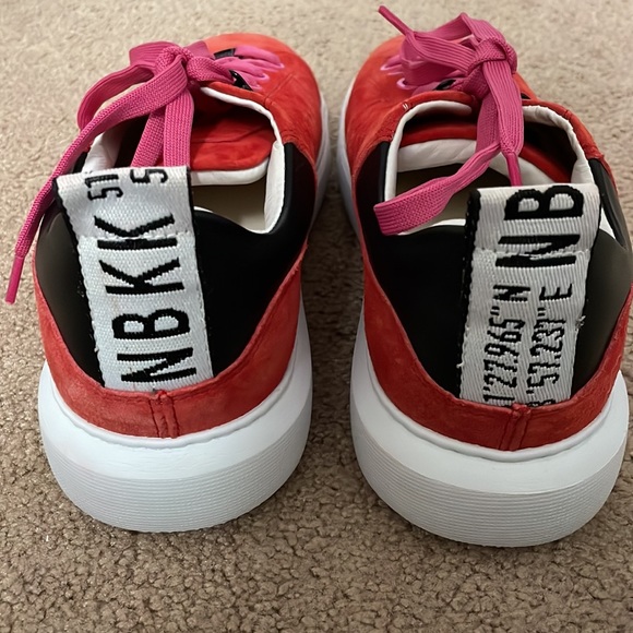 NWT NUBIKK (NBKK) Red Velour Sneakers - Picture 4 of 7
